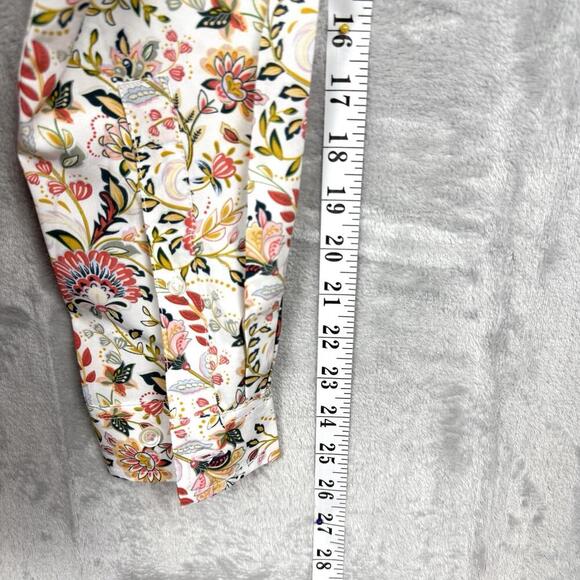 C-LAB NYC Floral Print Long Sleeve Shirt Men Sz M 15½ 33–34 Stretch Modern Fit - Picture 10 of 12